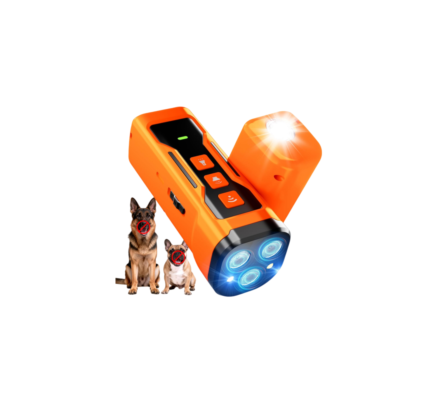 Dog Bark Deterrent Devices, 6 Modes 3X Ultrasonic Anti Barking Device for Dogs, 33 FT Range Barks No More Indoors Neighbor Outdoors with Flashlight,Dog Training Device